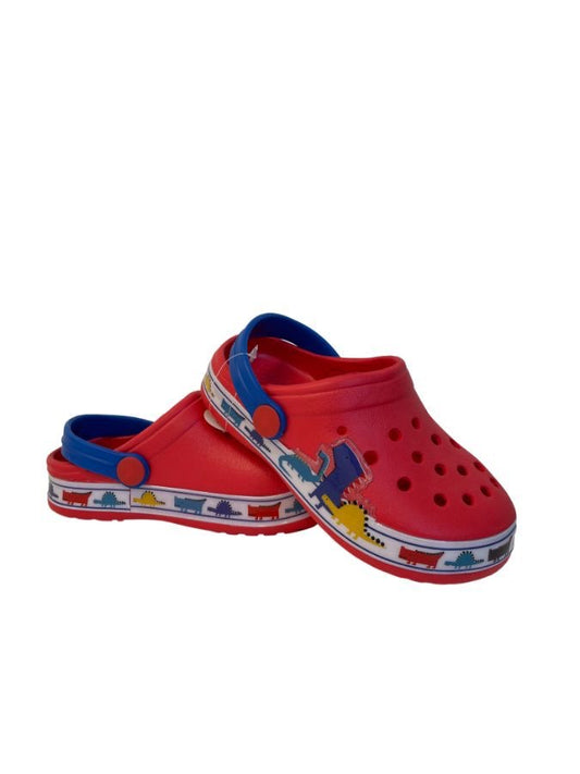 Red Dino Crocs