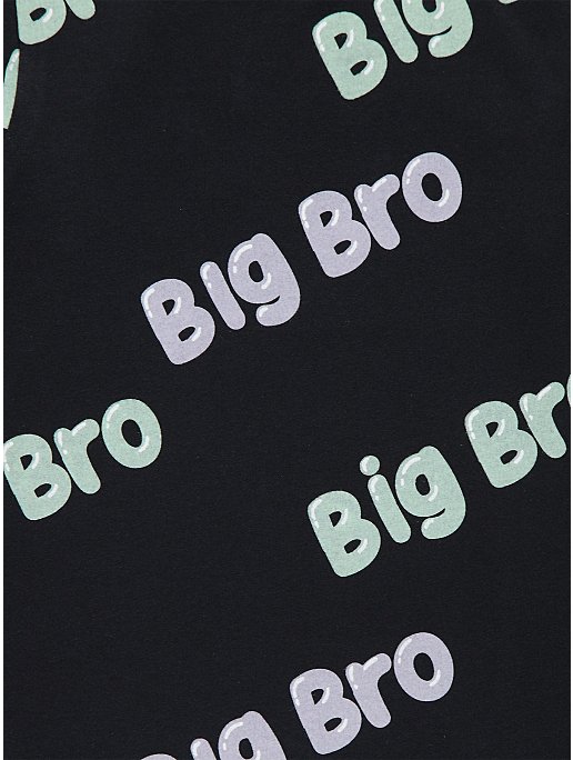 Black Big Bro Long Sleeve Top