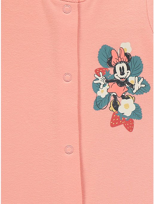 Disney Minnie Mouse Strawberry Print Sleepsuits 3 Pack