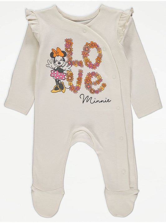 Disney Minnie Mouse Floral Love Sleepsuit