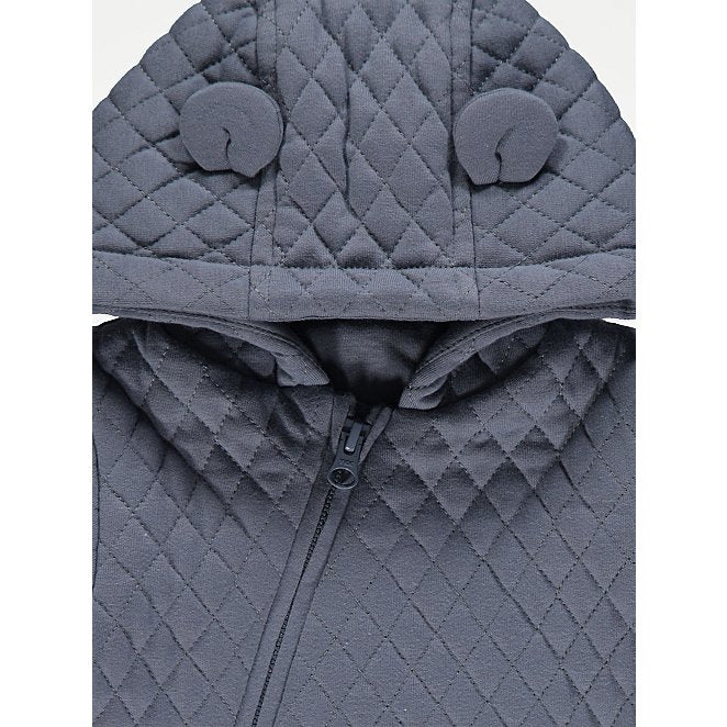 Blue Quilted Snowsuit
