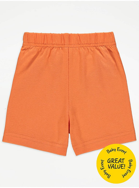 Orange Jersey Shorts