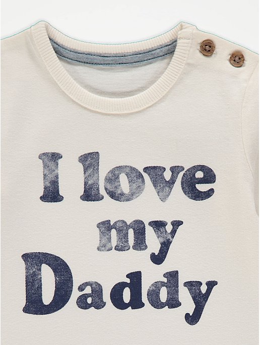 I Love My Mummy and Daddy Long Sleeve Tops 2 Pack