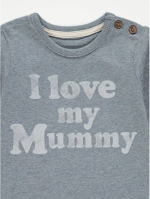 I Love My Mummy and Daddy Long Sleeve Tops 2 Pack