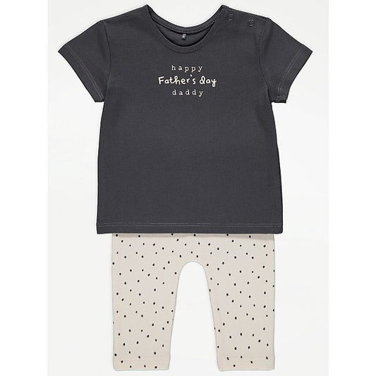 Grey Father’s Day Top and Leggings Outfit