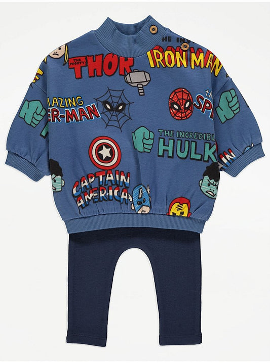 Marvel Superhero Sweatshirt and Leggings Outfit