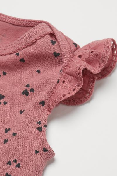 2 piece pink heart outfit