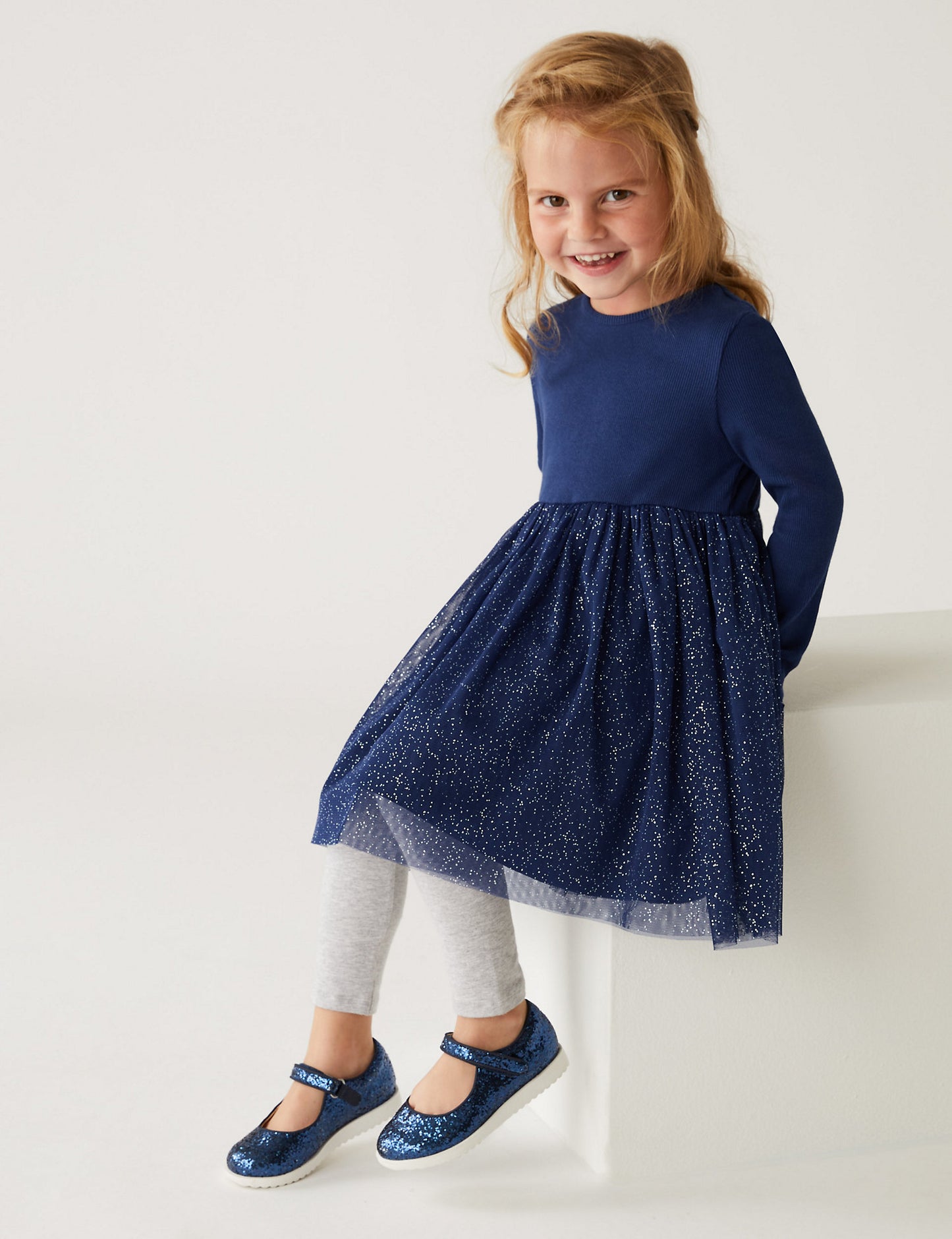Glitter Tiered Dress