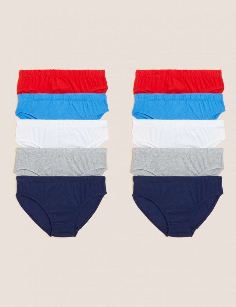 10pk Pure Cotton Briefs
