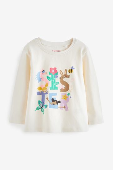Sister slogan long sleeve tee