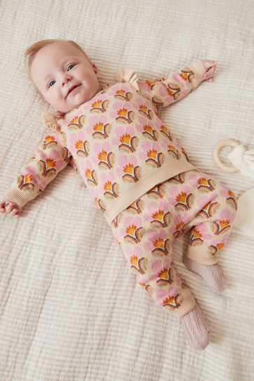 Two Piece Baby Knit Jumper And Leggings