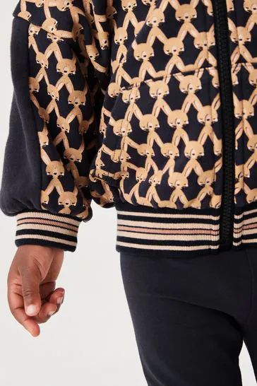 Brown Bunny Zip Through Hoodie And Leggings