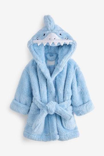Blue Cosy Shark towelling gown
