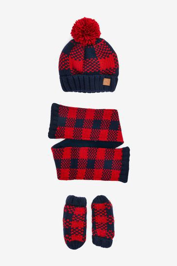 Hat, Mittens And Scarf Set