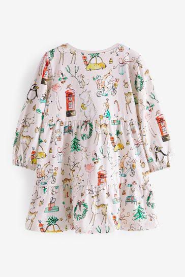 Tiered Jersey Dress