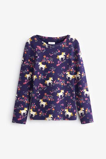Navy Unicorn Top