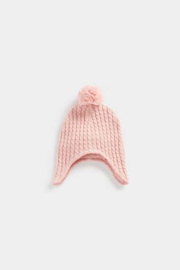 Pink Organic Cotton Knitted Hat