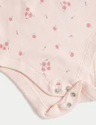 4pc Pure Cotton Floral Starter Set pink