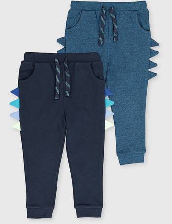 Navy & Blue Novelty Dinosaur Joggers 2 Pack