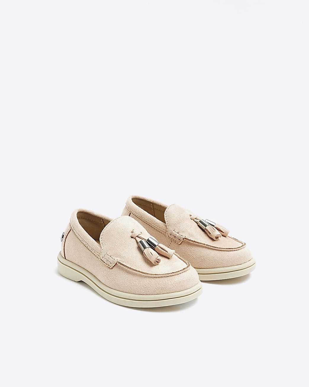 Mini Unisex Pink Tassel Loafers