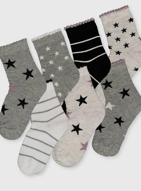 Mono Star & Stripe Socks 7 Pack