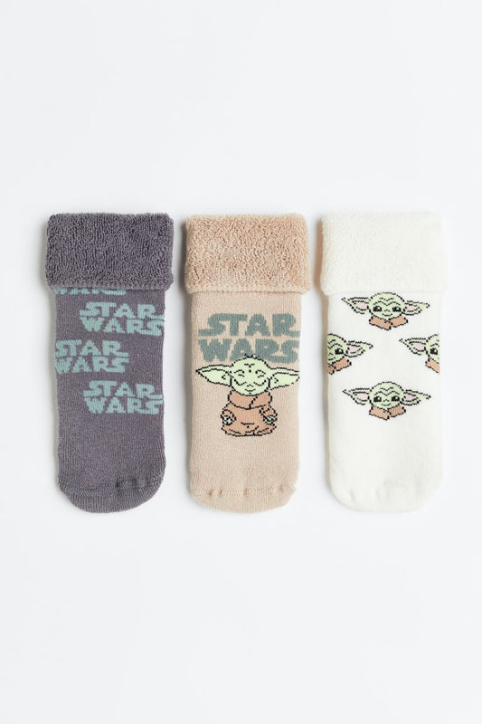 The Mandalorian 3-pack terry socks