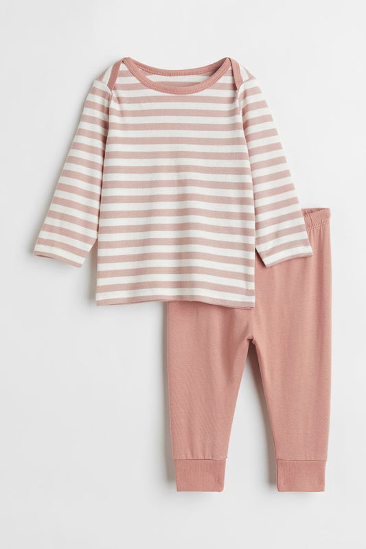 Striped 2-piece cotton set