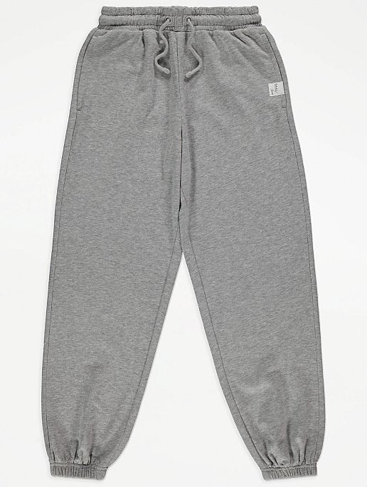Grey Marl Drawstring Waistband Joggers