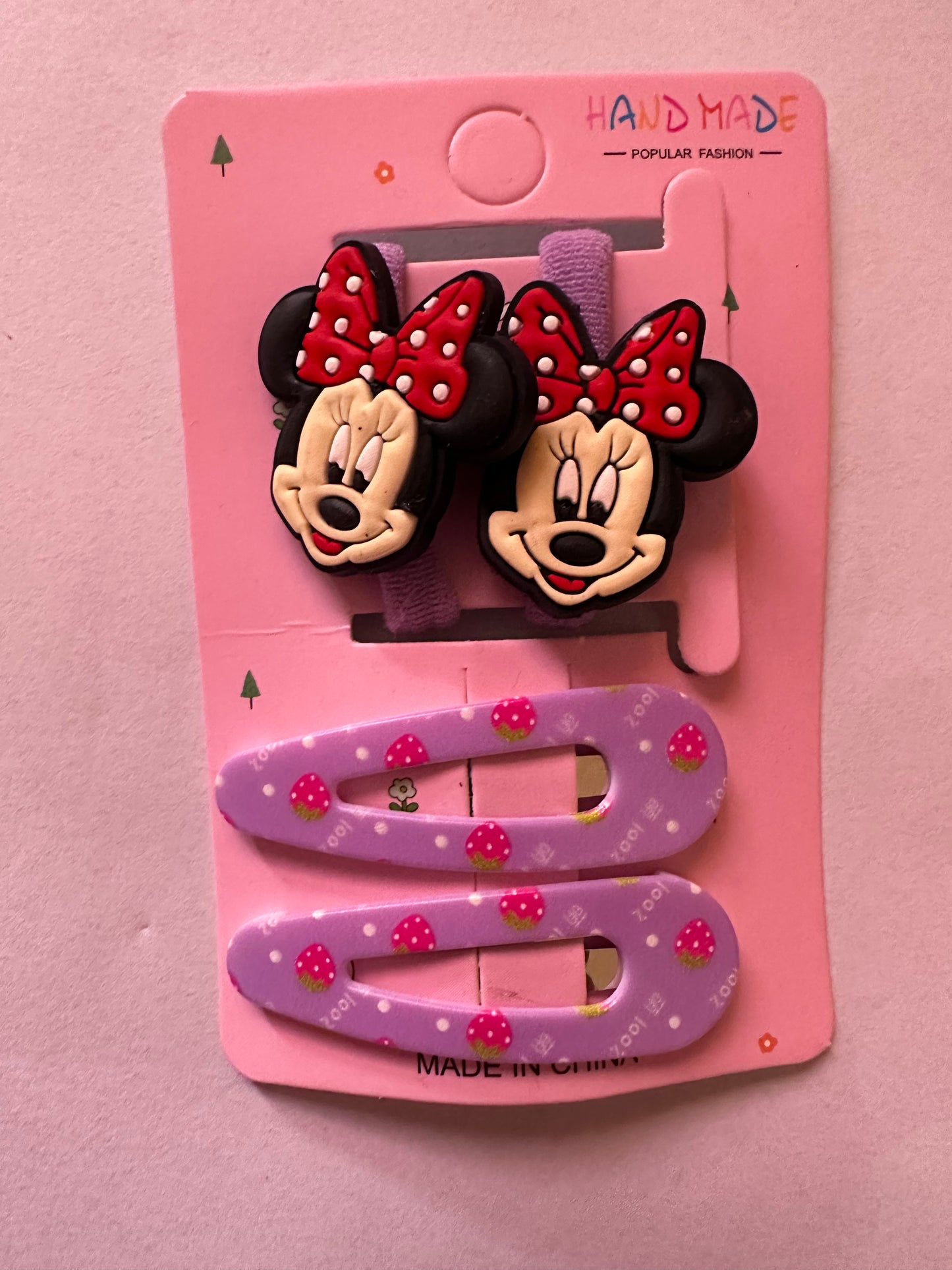 Pack of 2 hairties & 2 pins