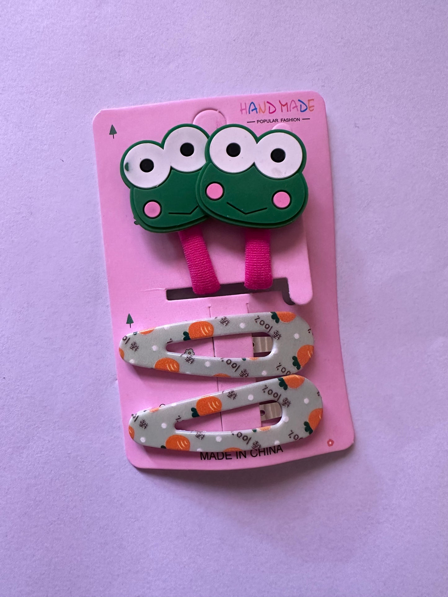 Pack of 2 hairties & 2 pins