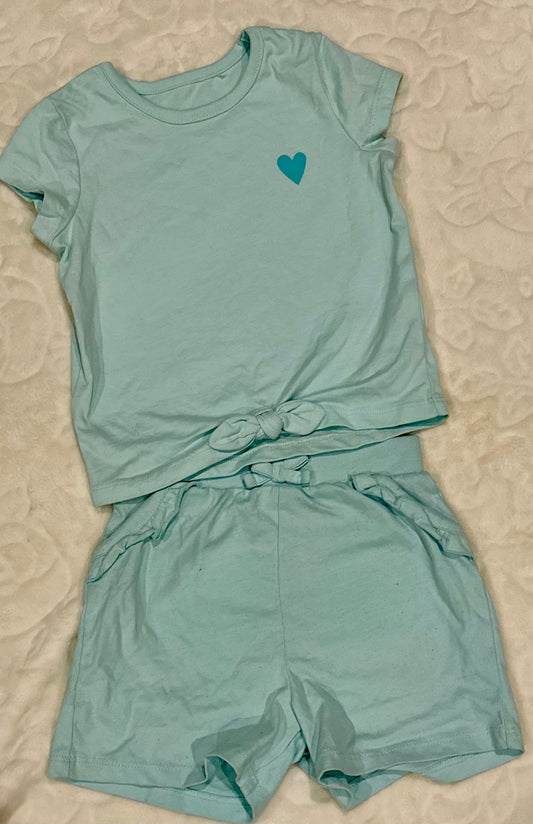 Ice Blue heart detail outfit