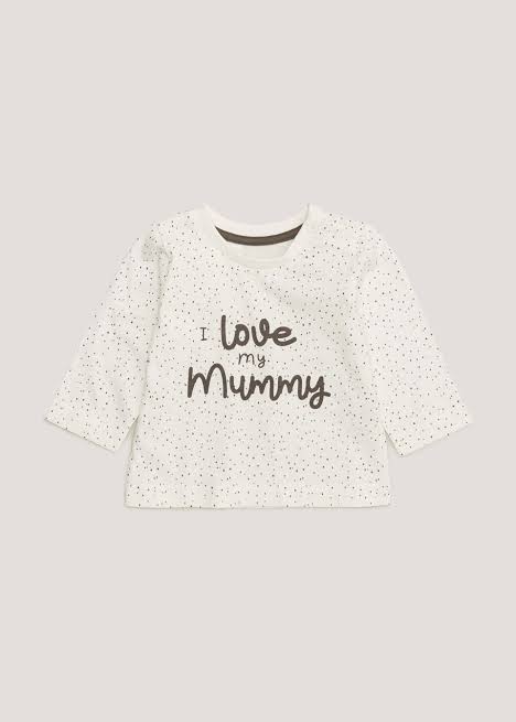 Baby Cream I Love My Mummy Long Sleeve T-Shirt