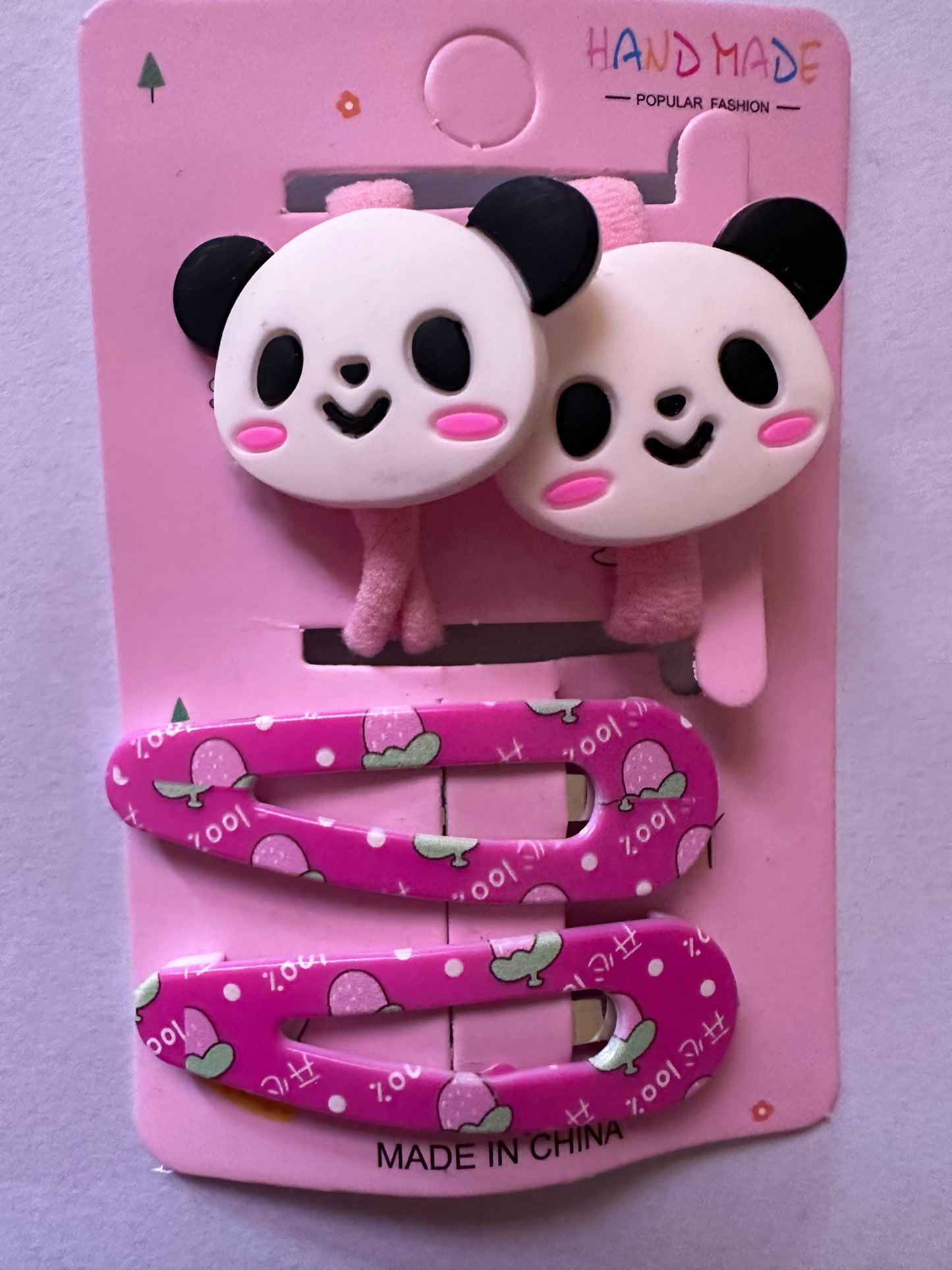Pack of 2 hairties & 2 pins