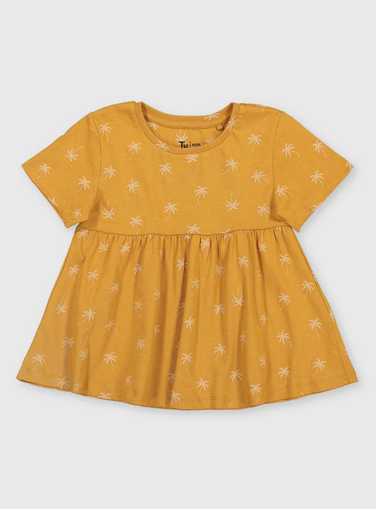 Ochre Palm Tree Empire Line T-Shirt