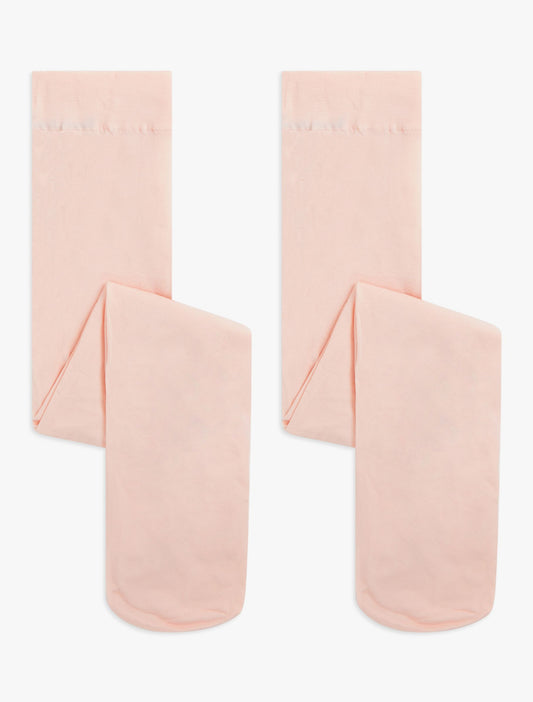 Kids' Opaque Tights, Pack of 2, Pink