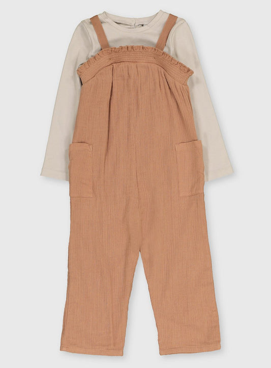 Cheesecloth Jumpsuit & Top Set TU