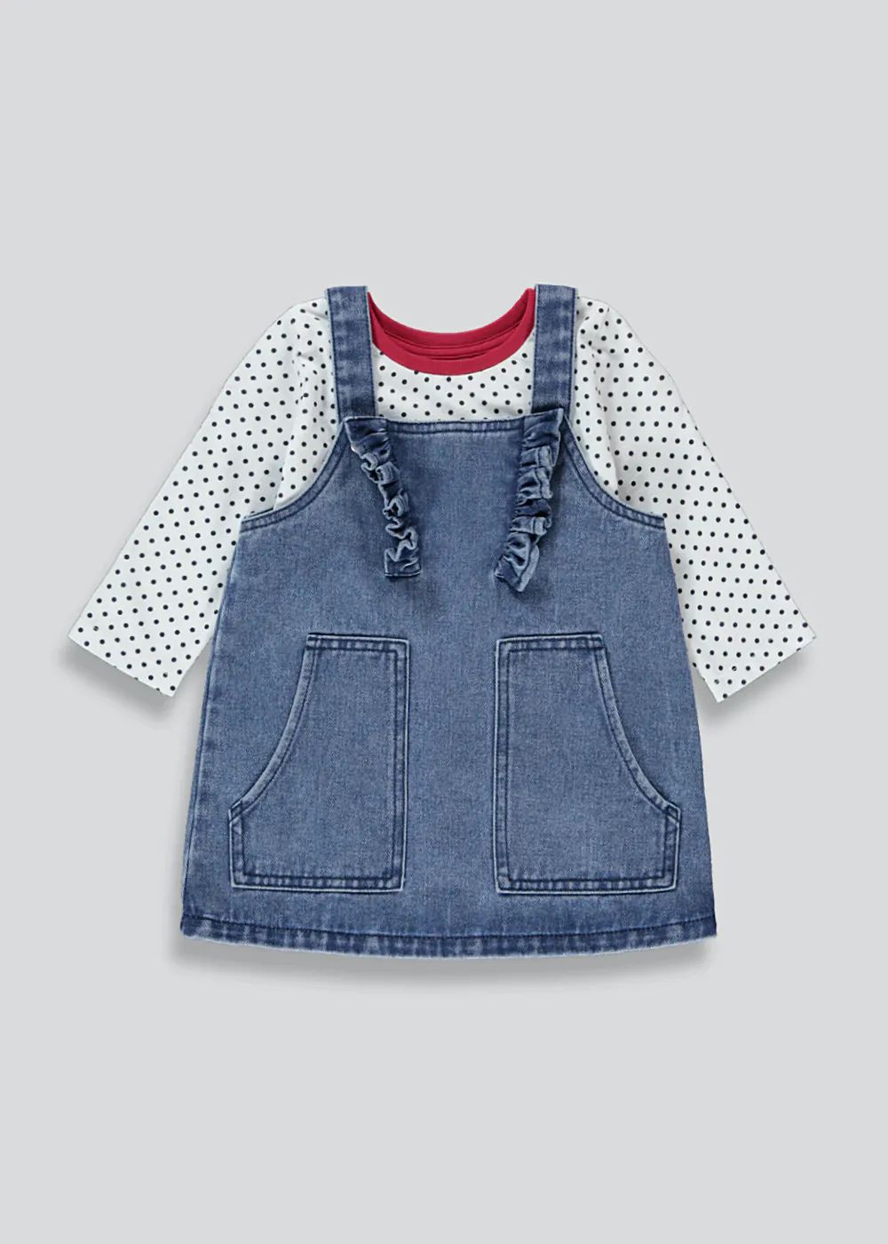 Denim Pinafore Dress