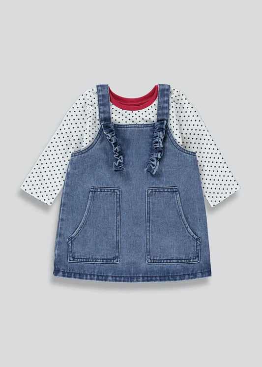 Denim Pinafore Dress