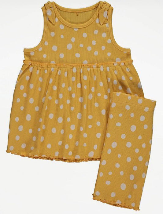 YELLOW SHORTS SET