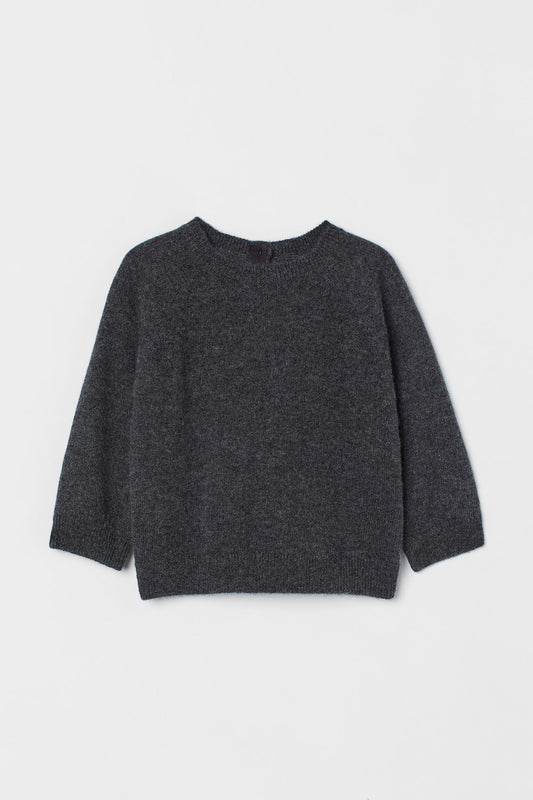 Dark grey marl Cashmere jumper