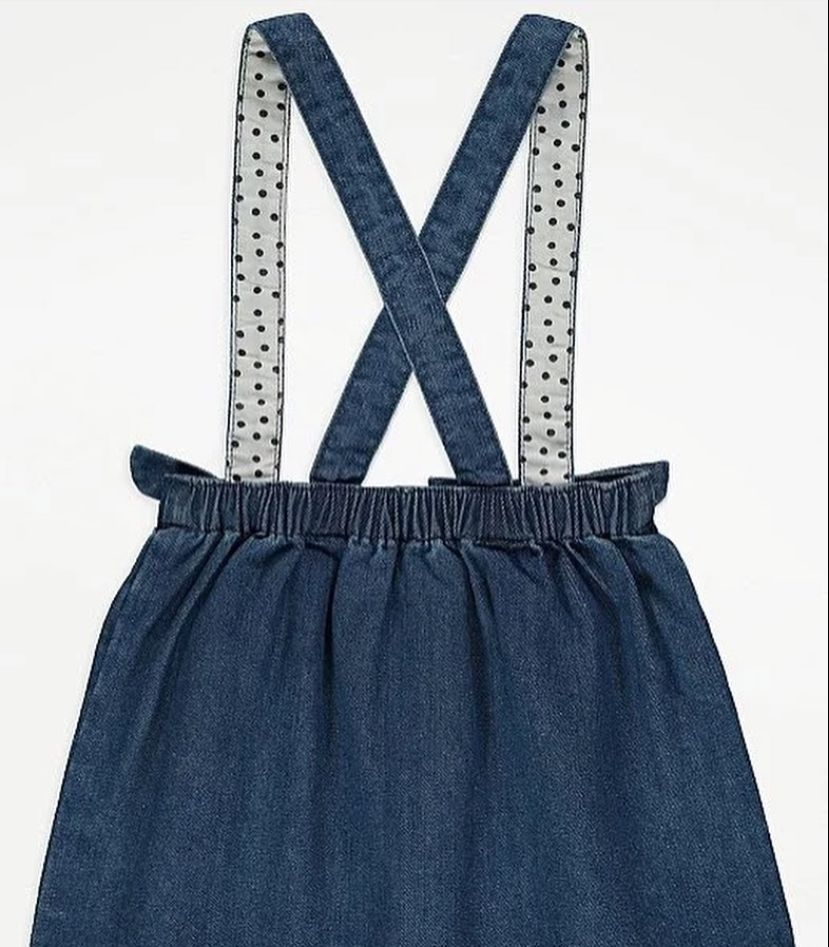 Denim pinafore & Shirt
