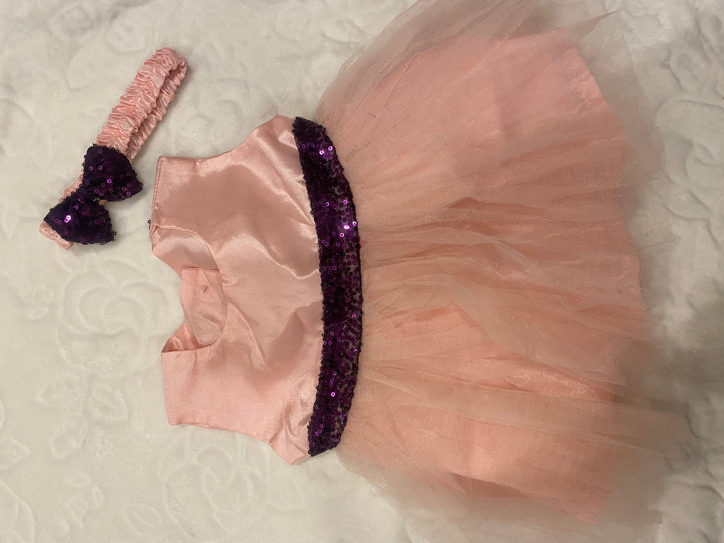 Pink & Purple net Dress