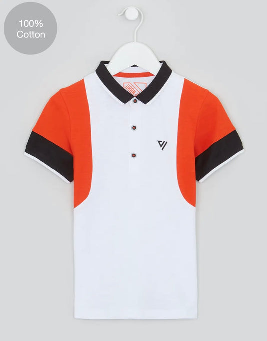 Boys Cut & Sew Polo Shirt