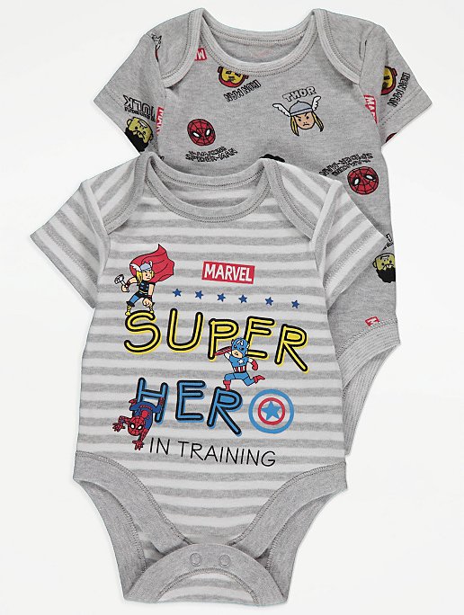 Marvel Avengers pack of 2 bodysuits