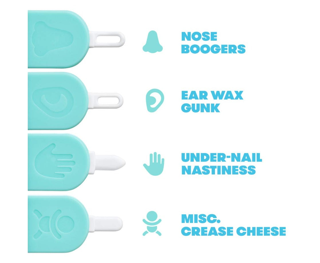 FridaBaby 3-in-1 Nose, Nail + Ear Picker by Frida Baby the Makers of NoseFrida the SnotSucker, Safely Clean Baby's Boogers, Ear Wax & More