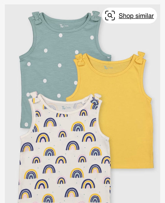 Rainbow, Polka Dot & Yellow 3 Pack