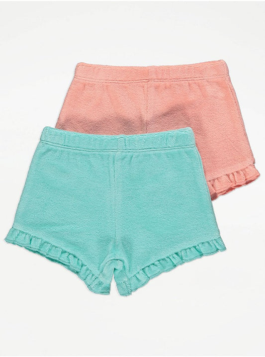 Assorted Towelling Shorts 2 Pack