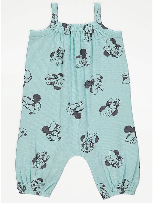 Disney Minnie Mouse Aqua All In One Romper