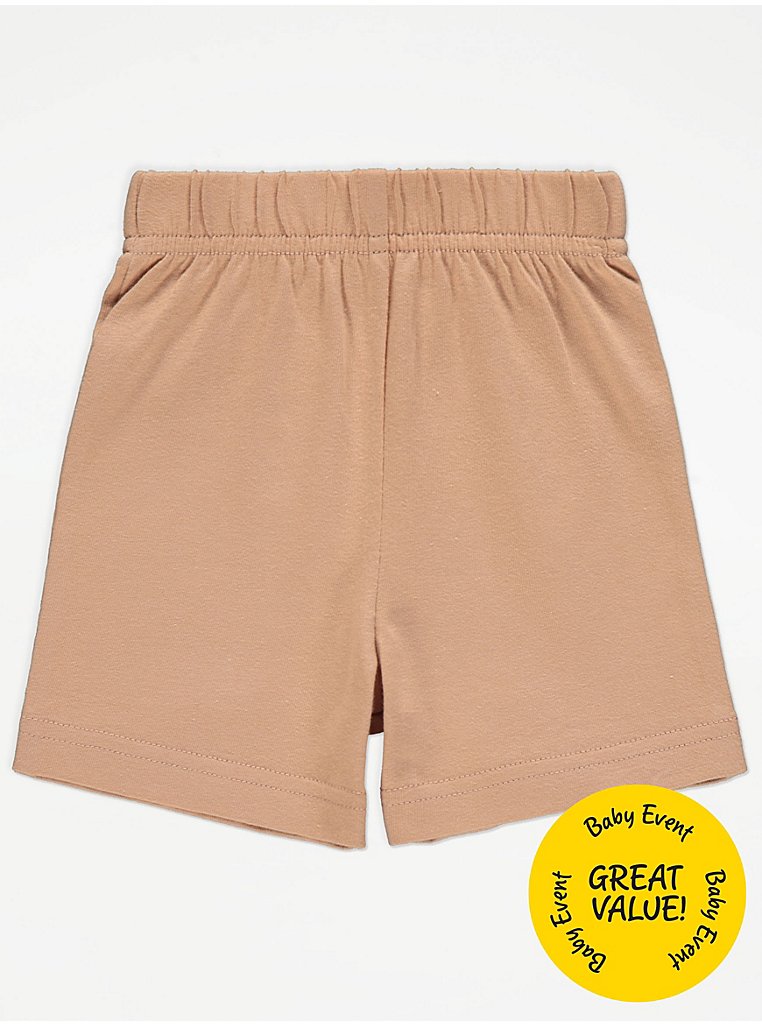 Brown Basic Shorts