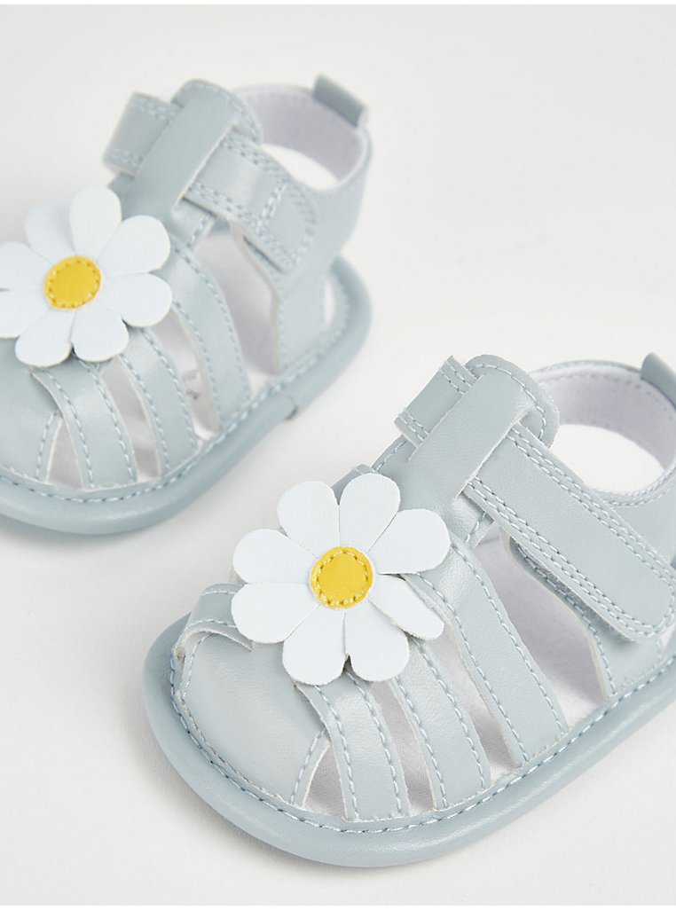 Light Blue Daisy Sandals